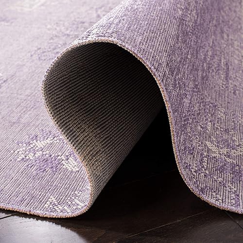 Miniatura 9 de SAFAVIEH Palazzo Collection - Alfombra de área de 5 x 8 pies, diseño desgastado de medallón bohemio, no desprende pelusa y de fácil cuidado, ideal