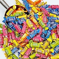 Vista 5 de Caramelos masticables de frutas - Bolsa a granel de 2 libras (Aprox. 140 piezas), Rollos de caramelos masticables, 5 sabores surtidos, caramelos
