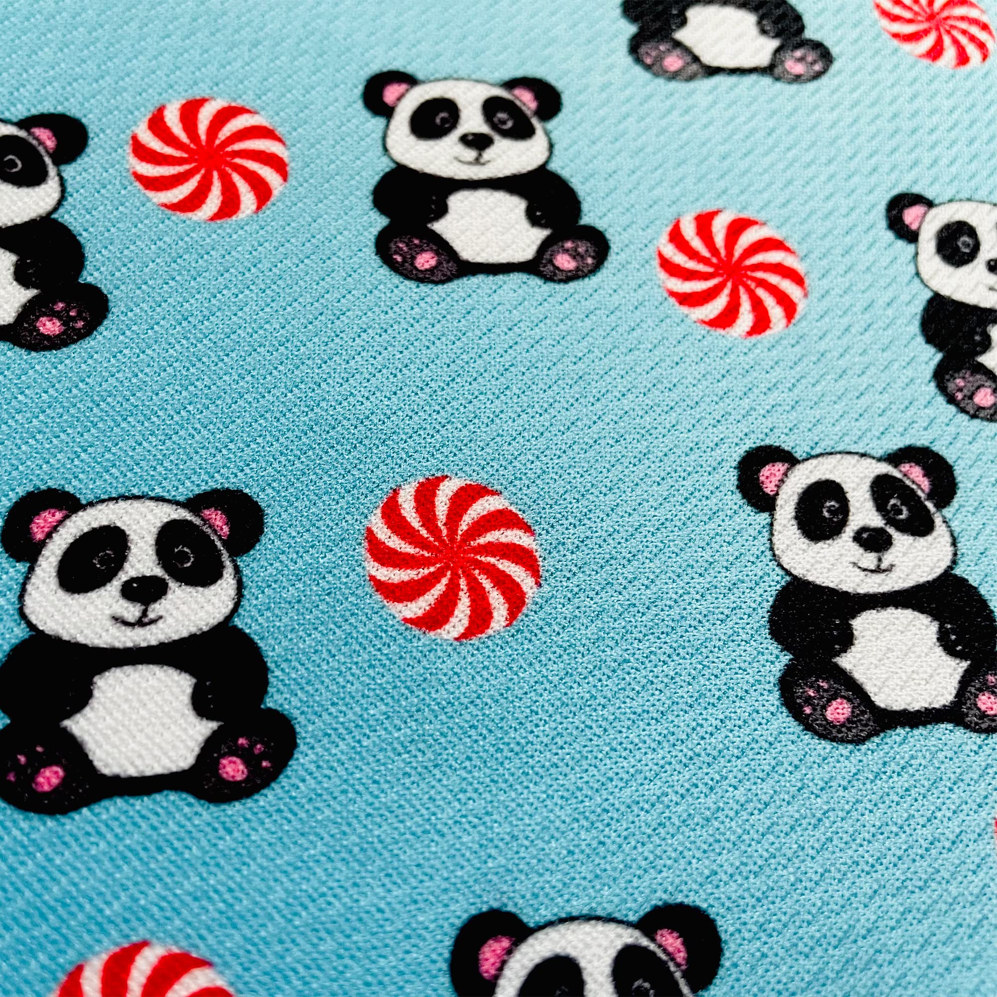 Panda Hundehalstuch - Kühlendes Material - Premium Qualität Halstücher für Hunde - Fancy Bandanas - Niedliche Hundehalstücher in Zwei Größen - Hundehalstuch für alle Rassen (Pandas, Large