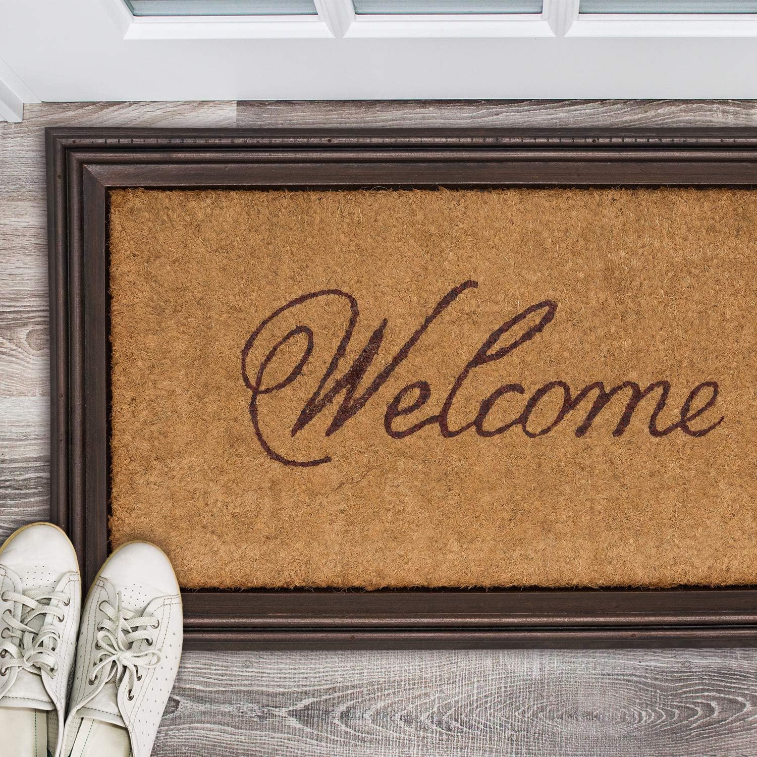Whitehall Products 46001 Essex Coir Welcome Mat, Coir Mat, 24.5 x 36"