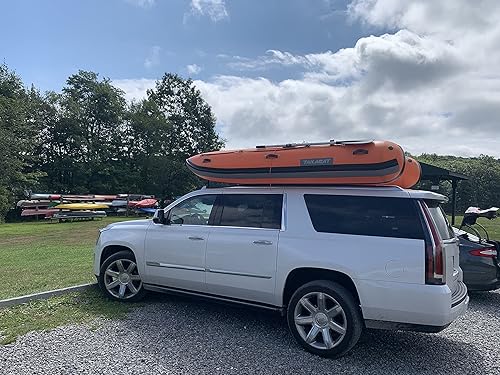 Miniatura 10 de Takacat 340LX - Bote inflable con diseño de arco abierto para 5 personas 15 HP diseño de lazo abierto ultraportátil 112ft gris