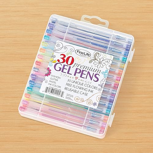 Miniatura 2 de 30 bolígrafos de gel prémium con tinta de flujo libre  Colores únicos