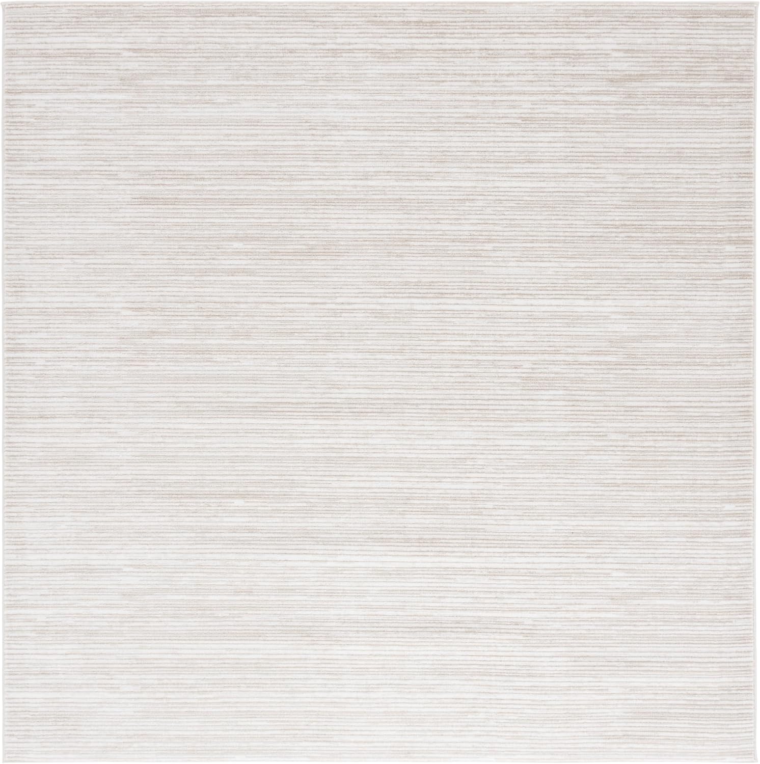 SAFAVIEH Vision Collection Area Rug - 5' Square, Ivory, Modern Ombre Tonal Chic Design, Non-Shedding & Easy Care, Ideal for High Traffic Areas in Living Room, Bedroom (VSN606J)