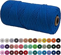 Vista 12 de JeogYong Cordón de macramé de un solo hilo 1mm x 426 yardas (1279 pies) Cuerda de algodón suave Hilo de macramé de 1 mm, suministros de macramé