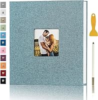 Vista 7 de Álbum de Fotos con Páginas Autoadhesivas para Fotos de 4x6 5x7 8x10 Pulgadas, Álbum de Fotos Magnético tipo Scrapbook con Páginas Adhesivas, Libros