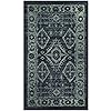 Maples Rugs Georgina Traditional Area Rug – Made in USA – Washable, Non Slip Indoor Carpet for Entryway, Foyer, Kitchen, and Bathroom, 1'8 x 2'10, Navy Blue/Green