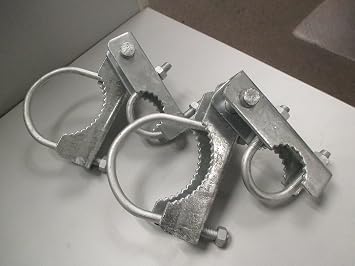 Pressed Steel Industrial 180 Degree Hinge for Chain Link Gate - 2 Sets Pack 2-7/8"