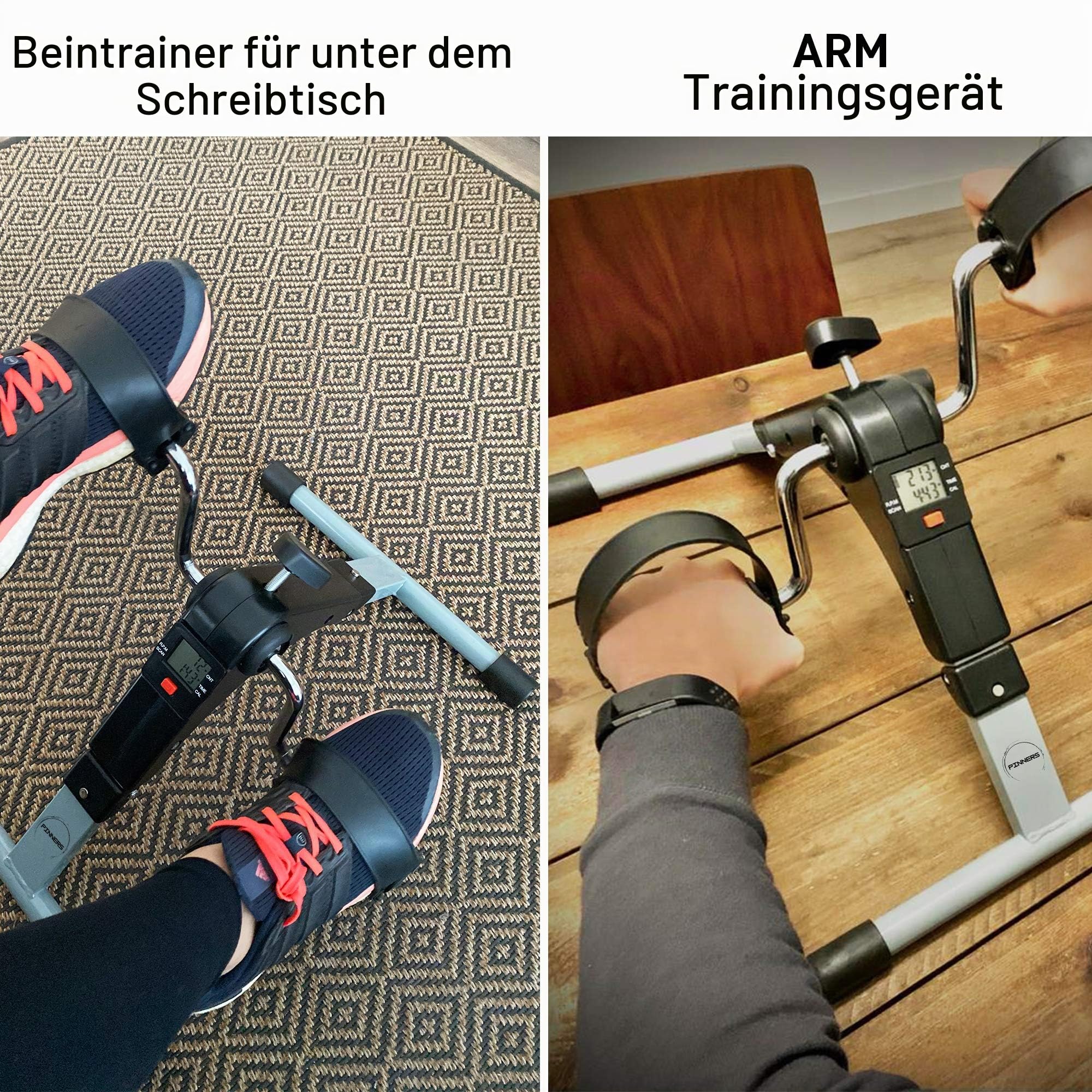 Klappbarer Mini-Heimtrainer Pedaltrainer für Senioren