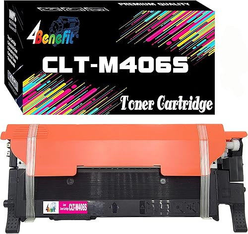 Dell Paquete de 1 cartucho de tóner compatible con CLT-M406S M406S M406S 1 magenta utilizado para SL-C410W C460W C460FW CLP-360 CLP365 365W CLX-3300