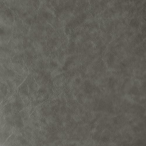 Miniatura 119 de Armen Living Madrid - Taburete giratorio de 30 pulgadas de altura de barra de cuero sintético gris moderno y acero inoxidable cepillado para Gris y