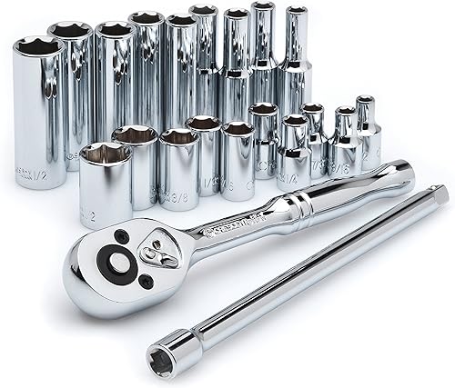 Crescent CSWS10 Juego de llaves de vaso de 38 pulgadas, 52 piezas