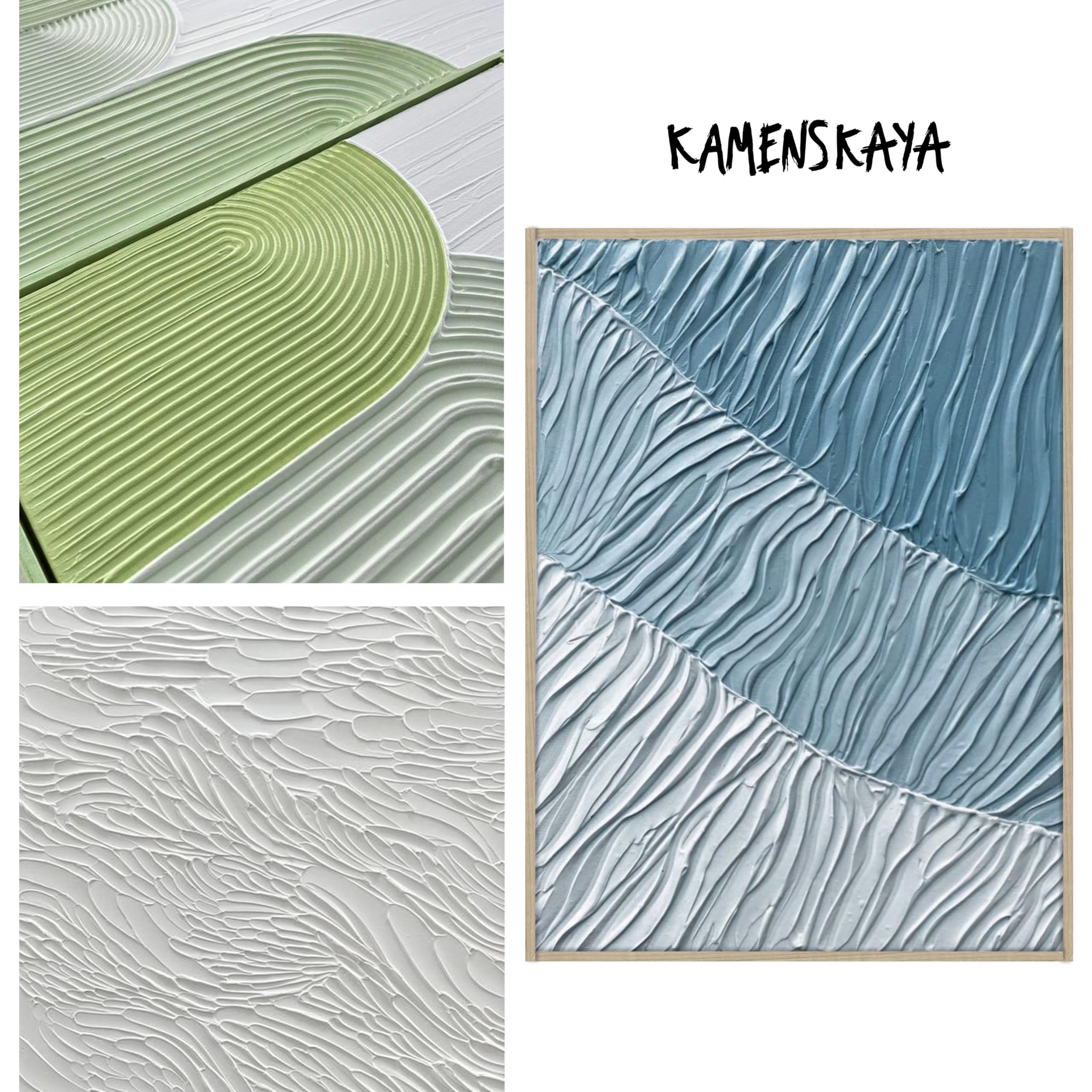 KAMENSKAYA Pasta strutturale liscia 1,5 kg – Pasta modellante per pittura acrilica – Pasta per texture professionale