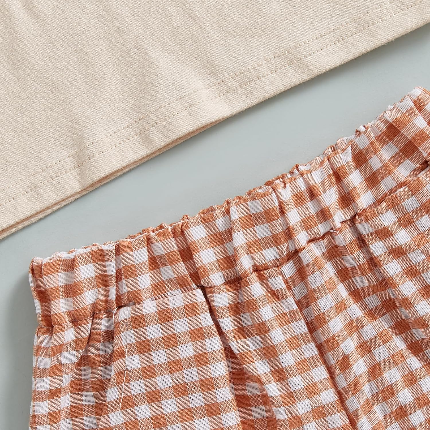 Toddler Baby Boy Girl Goose Clothes Silly Goose Short Sleeve T-Shirt and Plaid Shorts Set 2Pcs Summer Outfits - Image 7