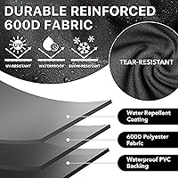 Vista 3 de Simple Houseware Cubierta impermeable para parrilla de gas resistente de 64 pulgadas, poliéster resistente a la intemperie