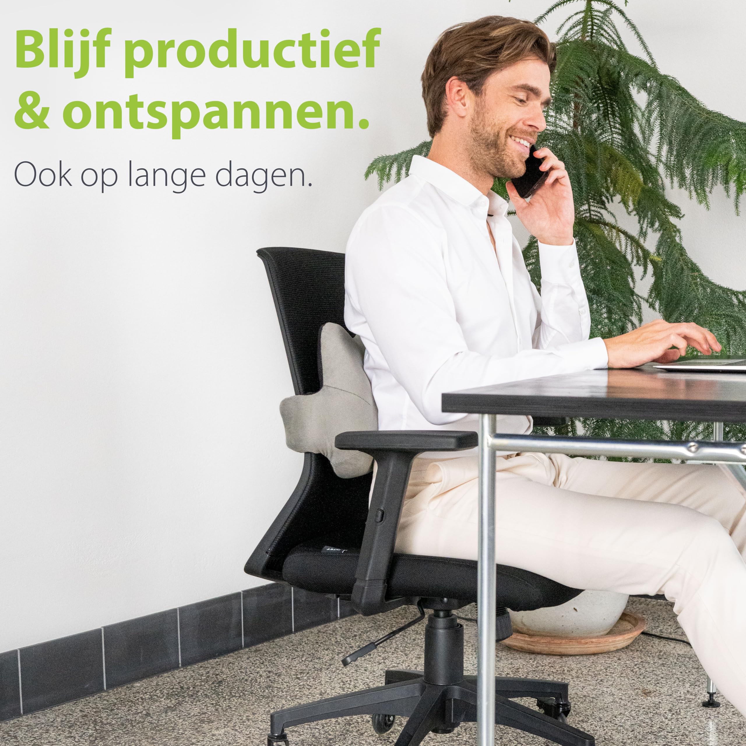 Healthfix® Lendenkissen - Ergonomisches Rückenkissen für Optimale
