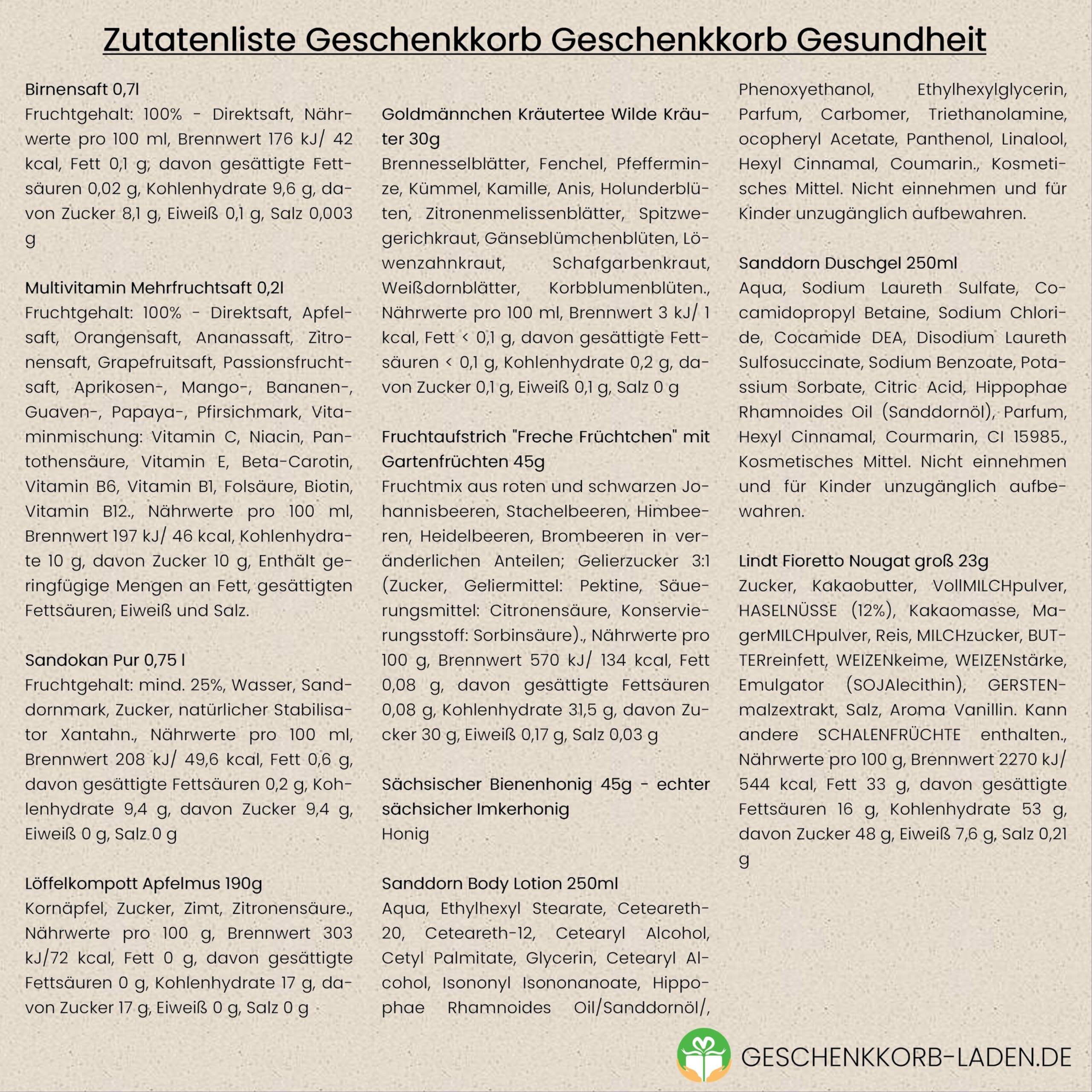 Geschenkkorb Gesundheit | Präsentkorb zur Aufmunterung und für Genesungswünsche | Vitaminreich und vielfältig