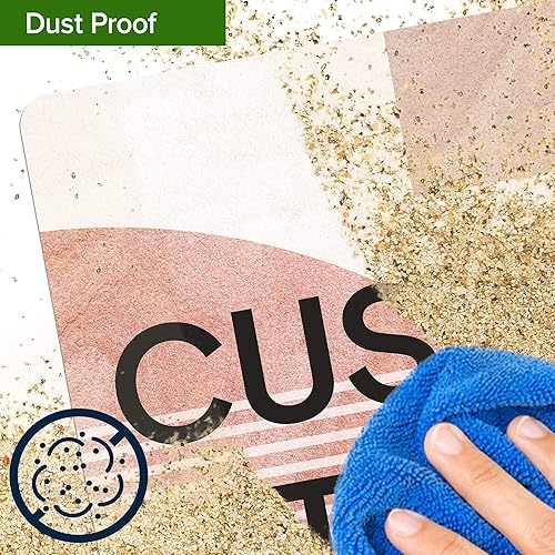 Miniatura 723 de My Sign Center - Letrero personalizado, 11 colores de fuente, 13 estilos de fuente, 4 opciones de agujero, 22 tamaños, 8 x 32 pulgadas, sin óxido,