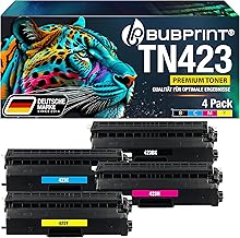 Bubprint TN 423 4 Toner Compatible Replacement for Brother TN-423 TN423 for MFC-L8690CDW HL-L8260CDW DCP-L8410CDW MFC-L8900CDW HL-L8360CDW DCP-L8410CDN Black Cyan Magenta Yellow Multipack