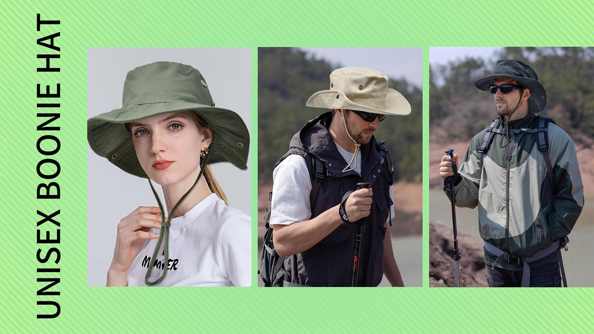 Sombrero de sol unisex plegable con protección UV miniatura 7