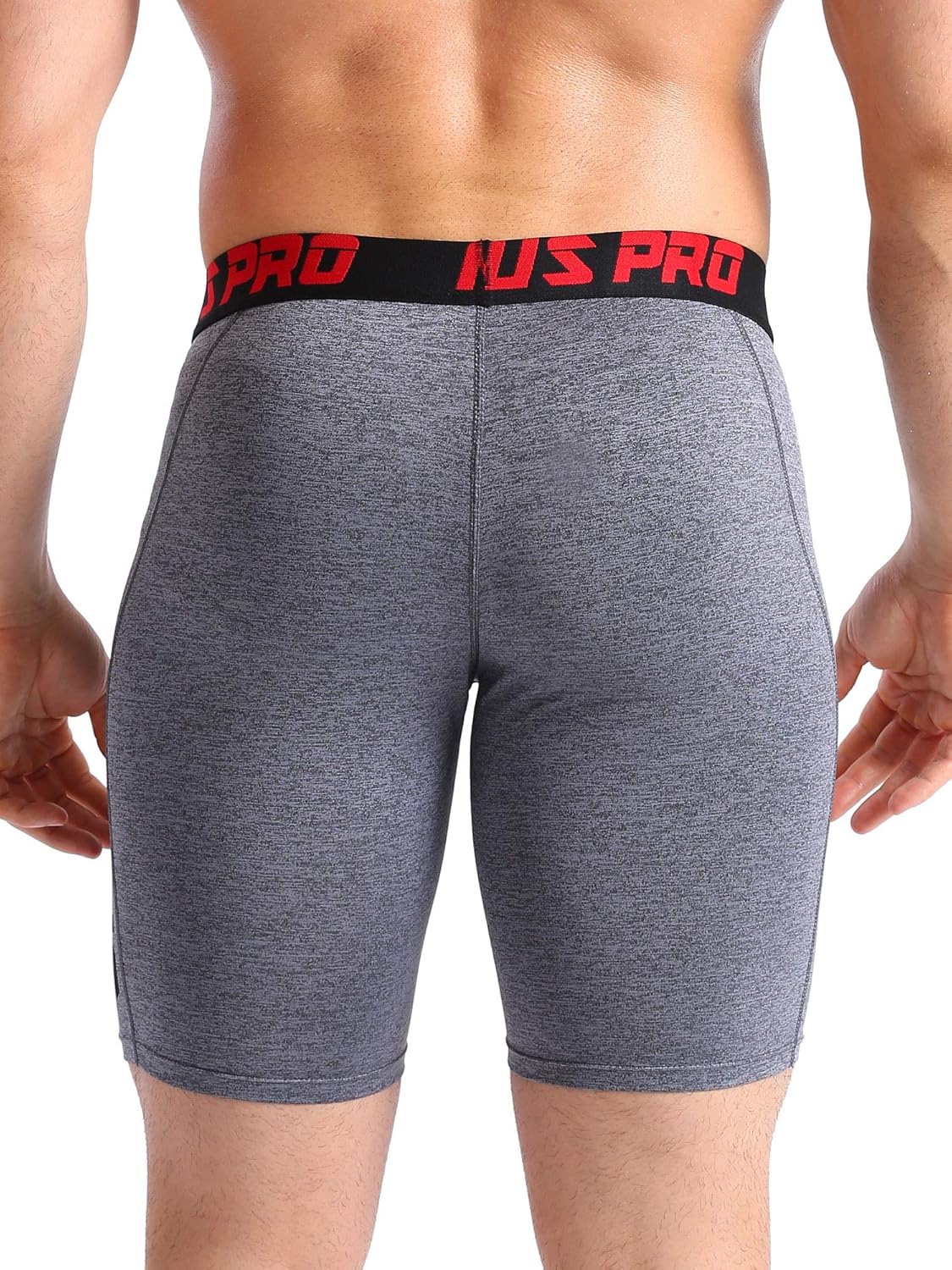 NELEUS Men's 3 Pack Running Compression Shorts with Pockets