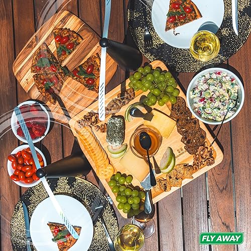 Miniatura 8 de Fly Away - Paquete de 4 ventiladores repelentes de moscas para exteriores, uso en mesa exterior o interior, restaurante, barbacoa, eventos, disuadir