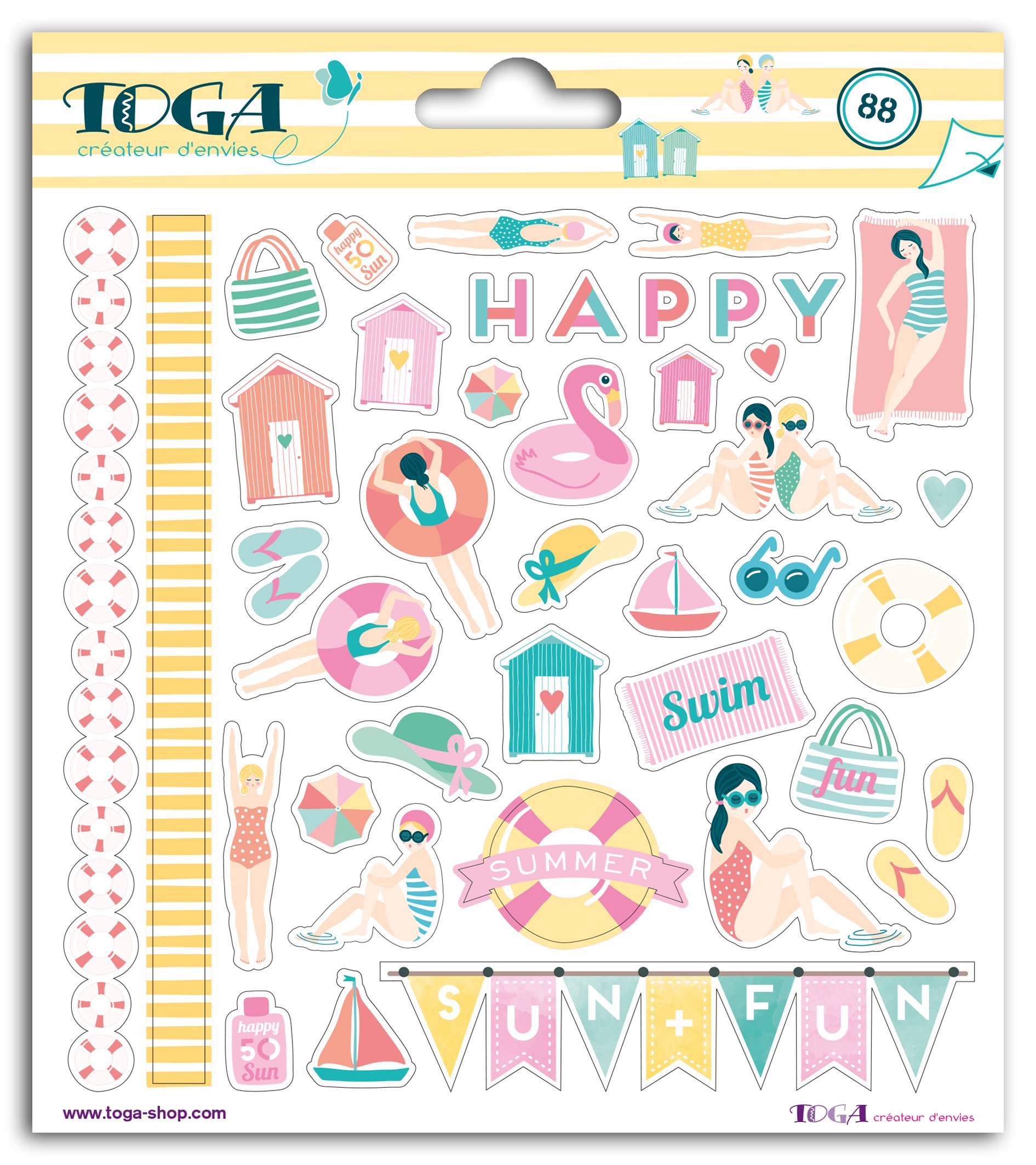 DRAEGER PARIS 1886 Pegatina, Papel, Multicolor, 15 x 17,5 x 0,2 cm
