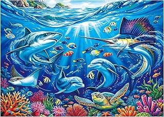Puzzles for Kids Ages 6-8 8-10 Year Old, 200 Pieces Underwater Wonders Jigsaw Puzzles for Kids Ages 10-12, Learning Educational Toys for Boys and Girls