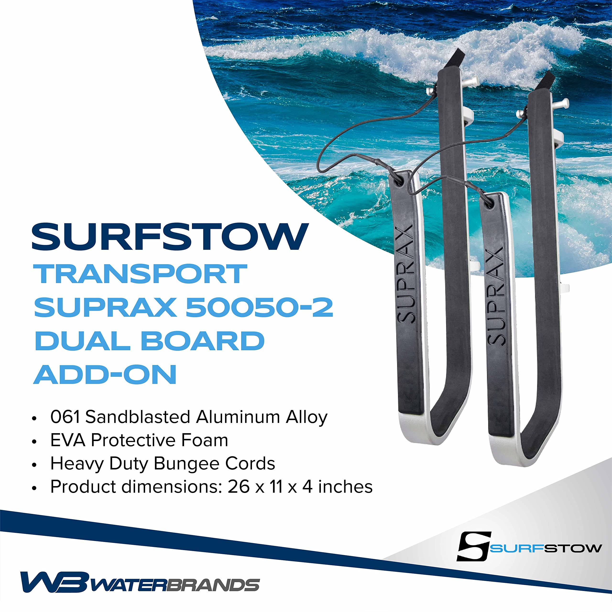 Amazon.com : SurfStow Transport SUPRax 50050-2 Boat Mount/Rail