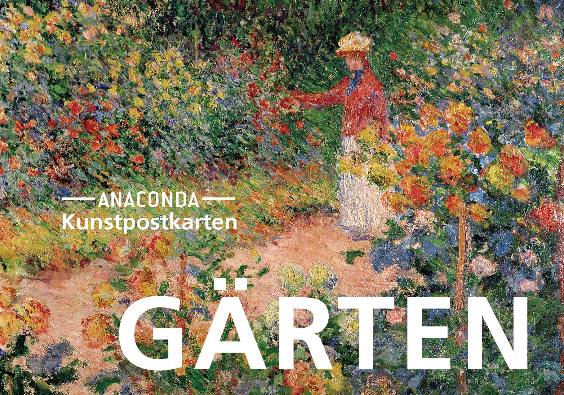 Postkarten-Set Gärten: 18 Kunstpostkarten aus hochwertigem Karton. ca. 0,28€ pro Karte