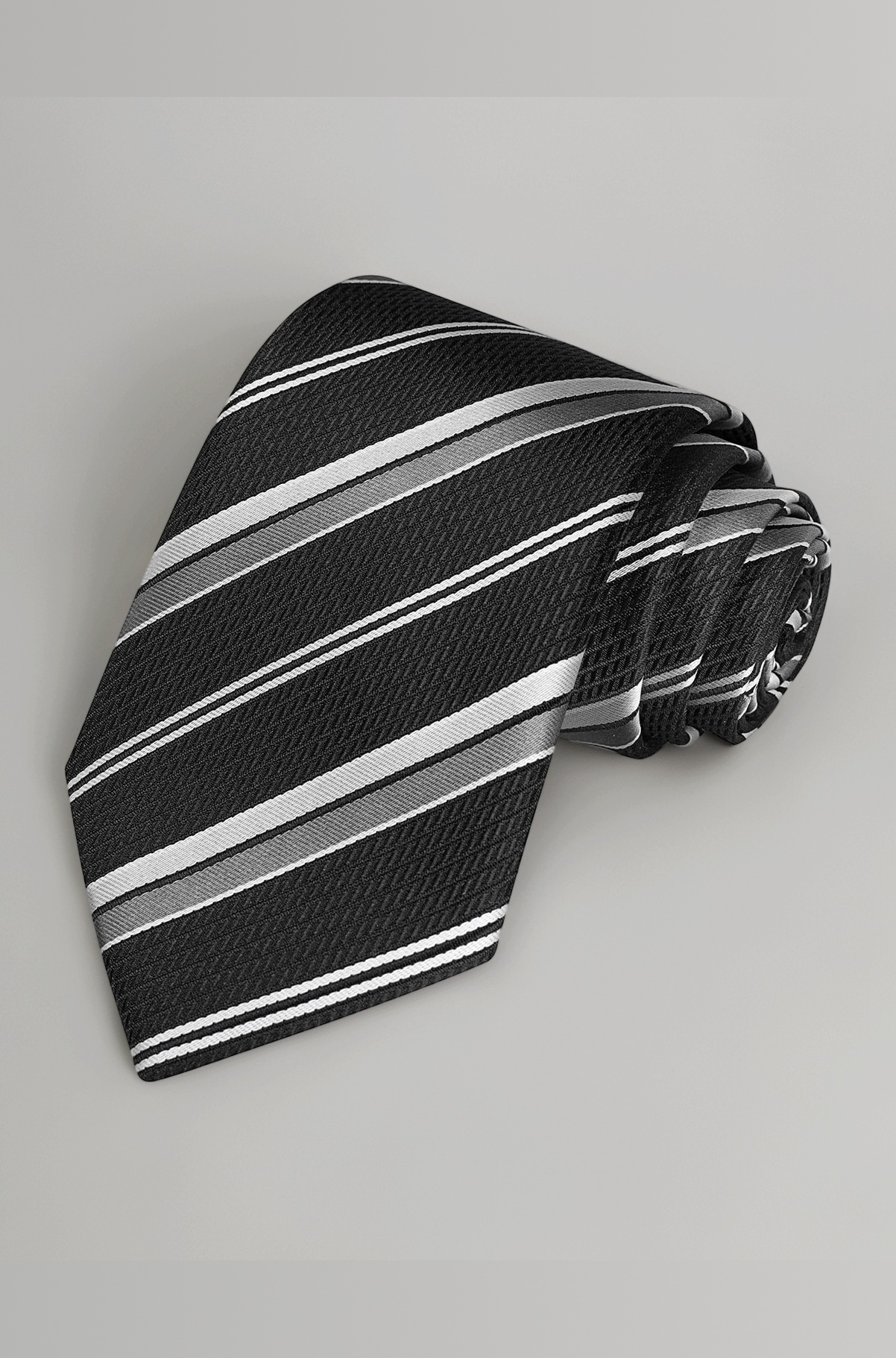 KissTies Striped Tie Mens Necktie Travel Daily Ties + Gift Box