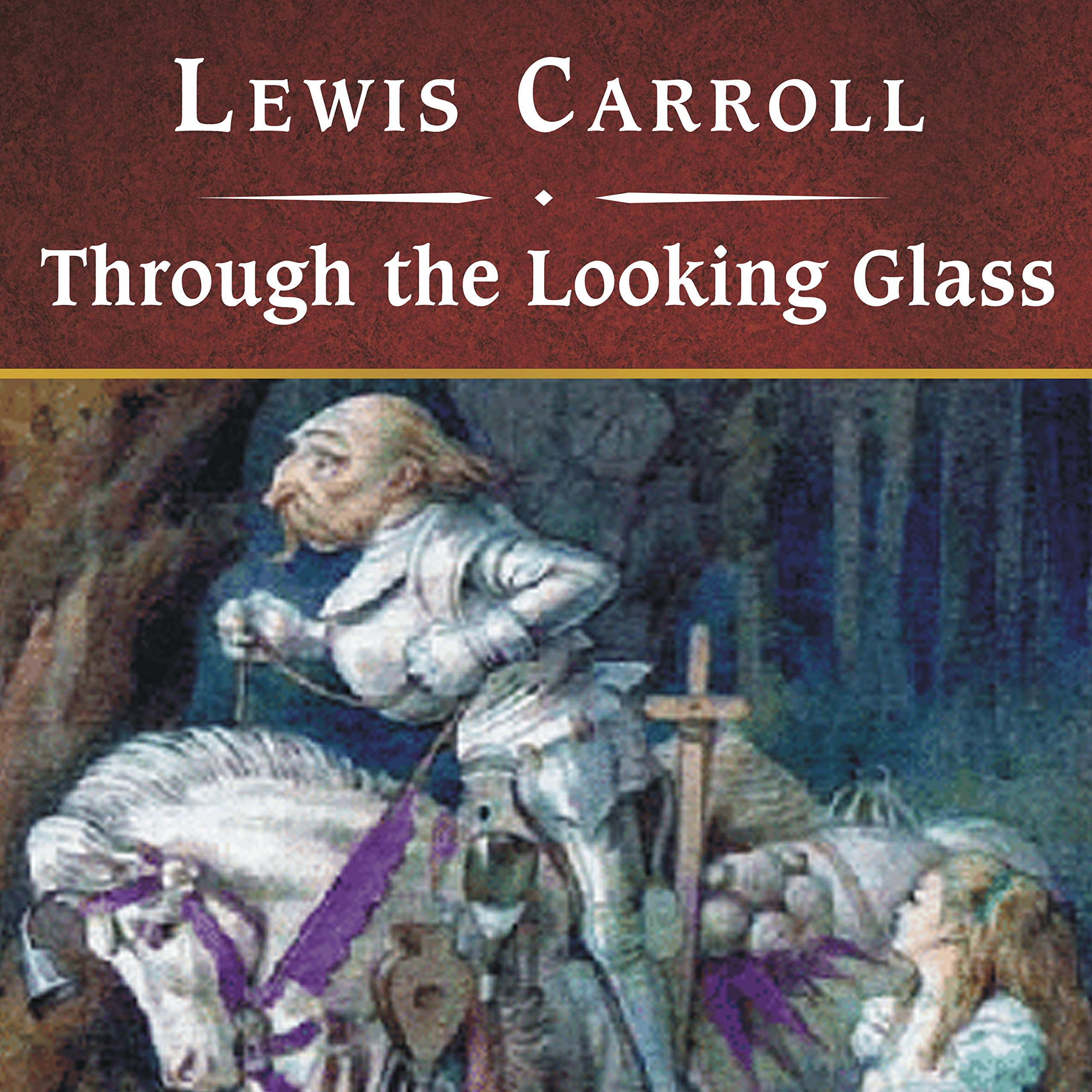 Cover art for Through the Looking Glass, with eBook