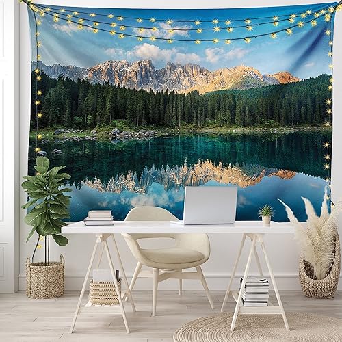 Miniatura 6 de Ambesonne - Colección de decoración de la casa de la granja la cálida primavera del sol brillando a través del toldo de los árboles de haya altos