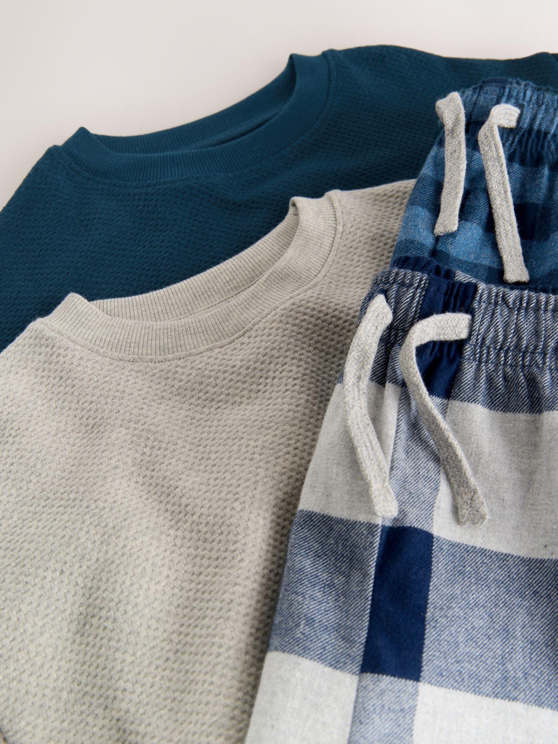 NEXT Jungen Karierte Pyjamas aus Webstoff im 2er-Pack 98-176