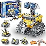 Robot Building Kit with Remote Control Gifts for Kids Boys Ages 8-13, Coding Christmas STEM Robotic Technic Racer Car Toys for Birthday, Build 6in1 Model with 631 Pieces