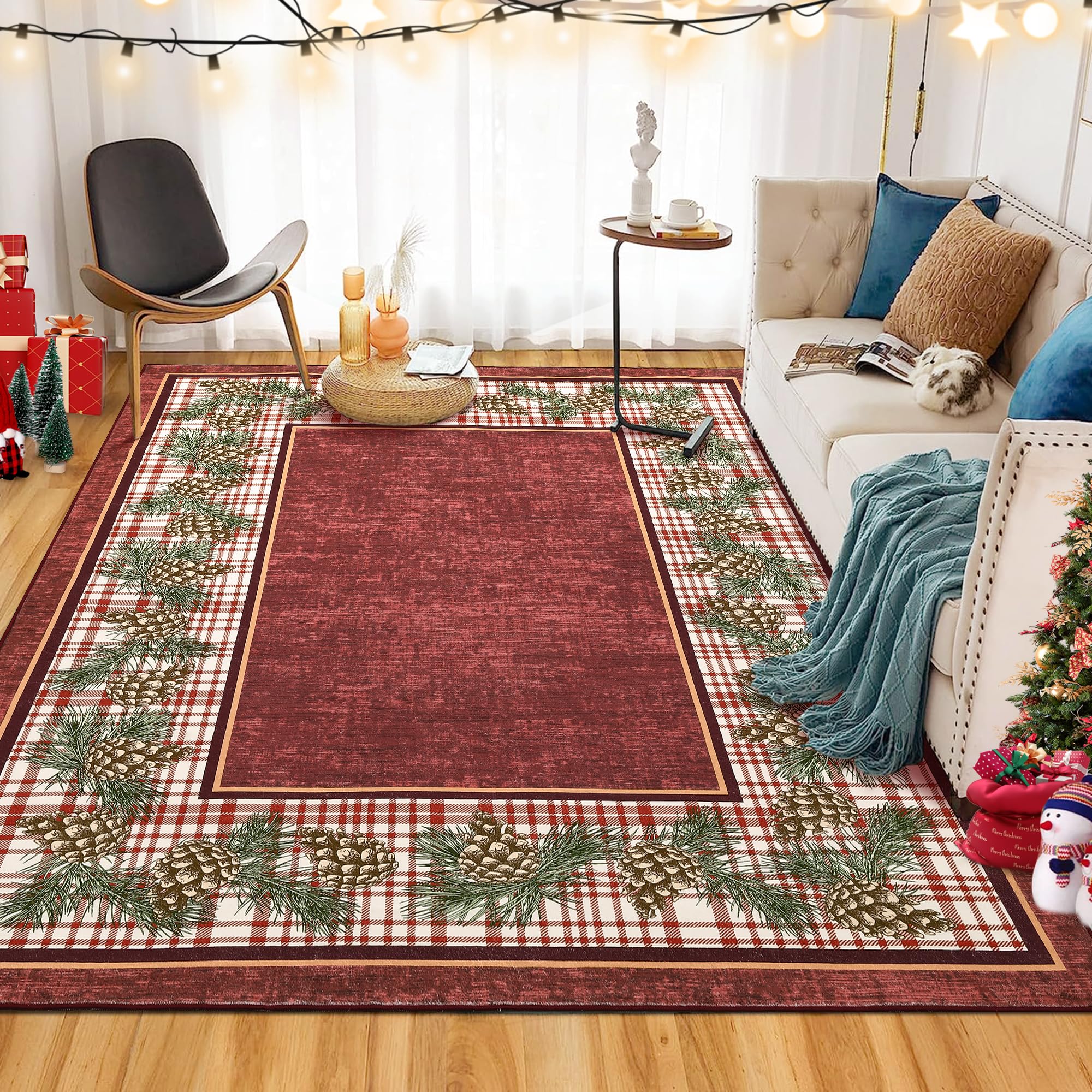 Amazon.com: RUGSREAL Christmas Area Rug 9x12 Washable Rug Xmas