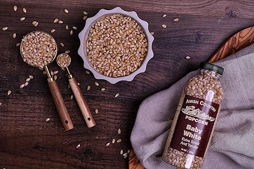 Miniatura 18 de Amish Country Popcorn 10 bolsas de 4 onzas Palomitas de maíz blancas bebé Antigüedad, sin OMG y sin gluten (bolsas de 10 a 4 onzas)