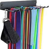 Vista 1 de Gym Storage Rack Resistance Band Rack Wall Mount Barbell Rack Heavy Duty Home Gym Storage Rack for Gym Equipment, Exercise Bands, Lifting Belts and