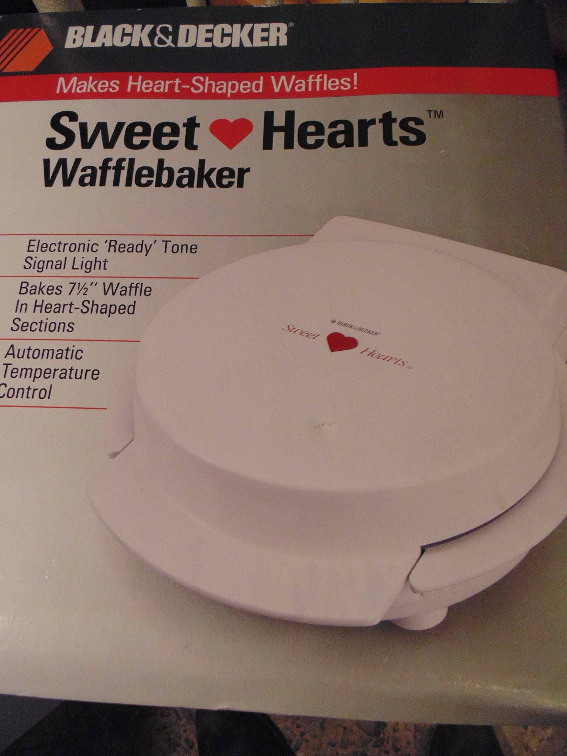 Black & Decker Sweet Hearts Wafflebaker "Makes Heart