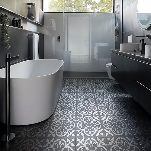 Miniatura 8 de STENCILOGY  4 piezas de 12 x 12 pulgadasjuego de plantillas de azulejos reutilizables para pintura, muebles, suelohogar plantillas de pared de