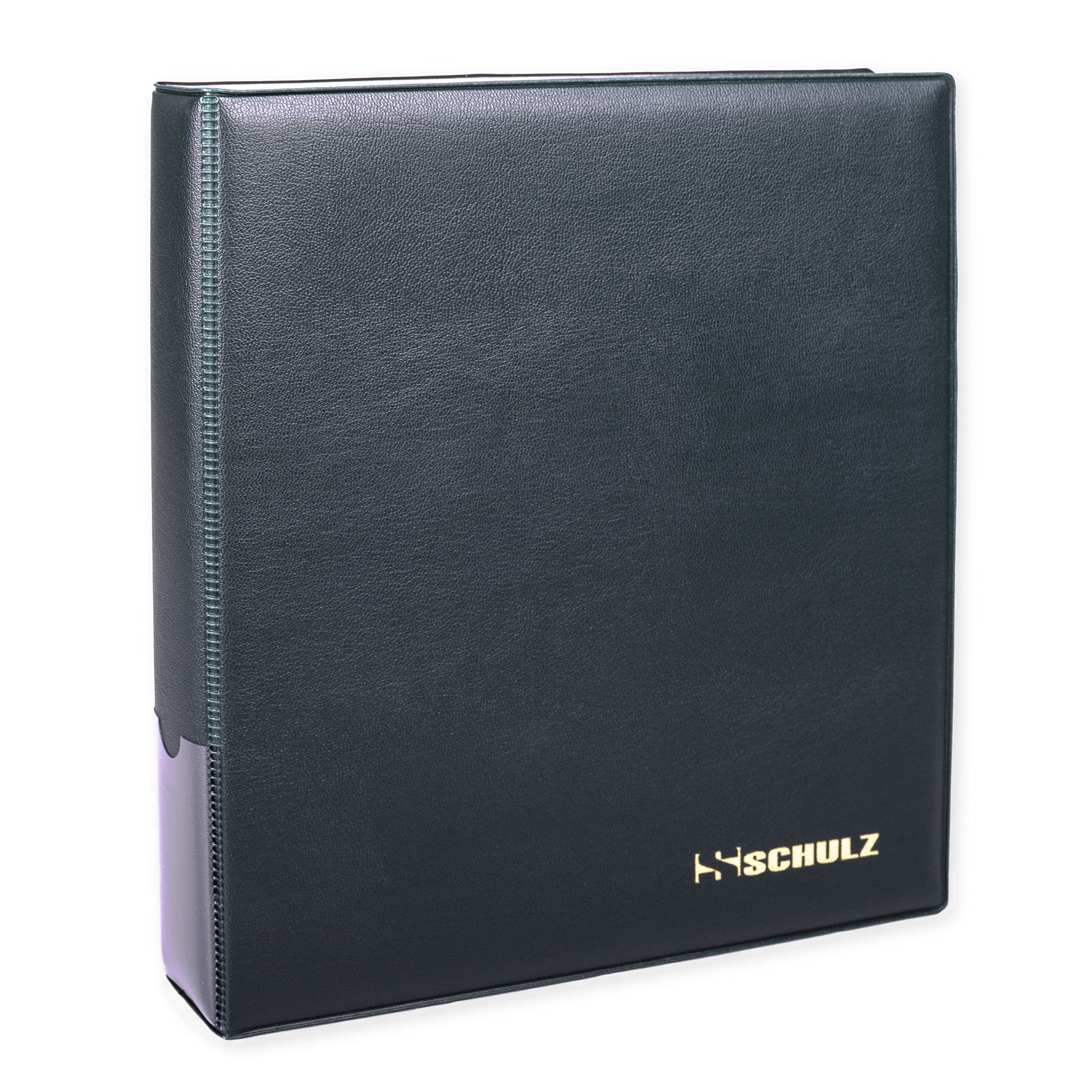 Coin Collection Album – 50p £1 £2 Crown Storage Binder – Collecting Holder - Protect and Store 221 Coins - Original SCHULZ Coin Album in Green