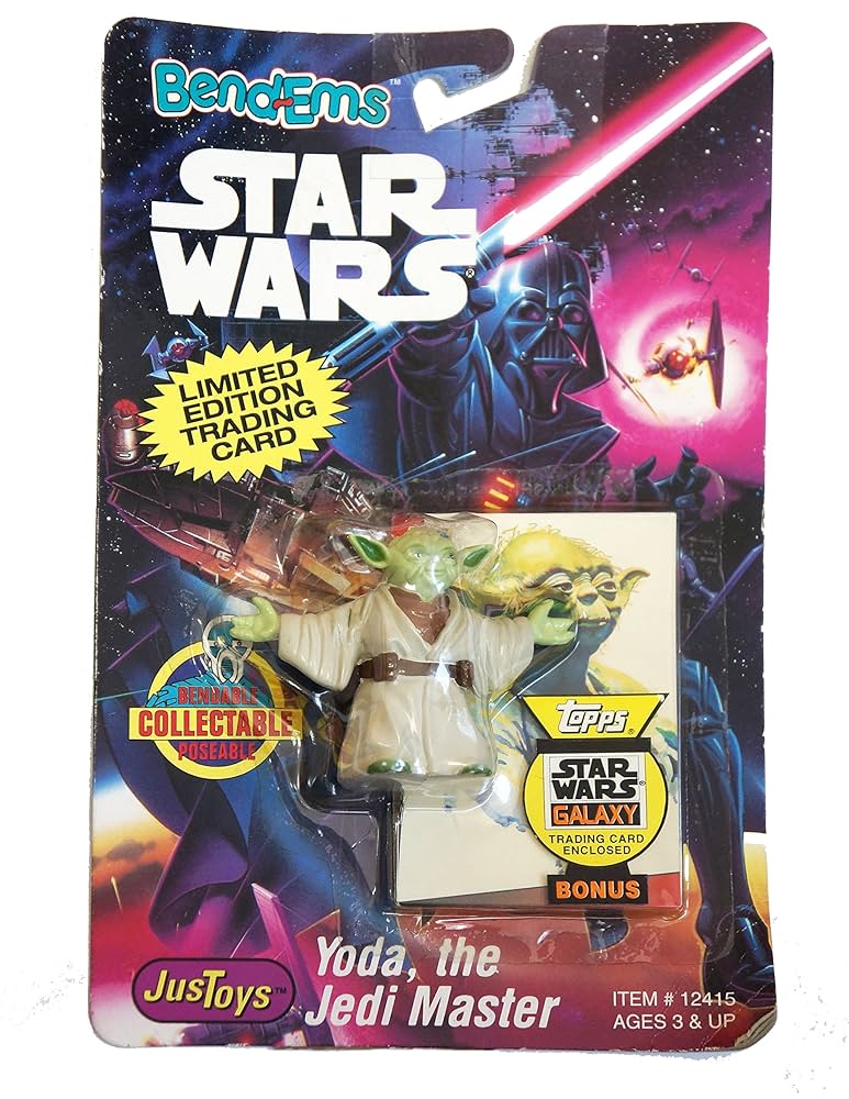 Amazon.com: Star Wars Bend-ems Yoda Figure with Limited