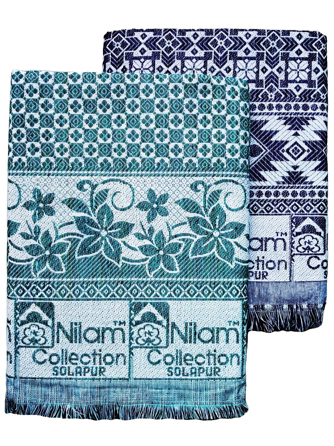 Buy Nilam Collection Solapur Chaddar Single Bed Cotton Blanket Full