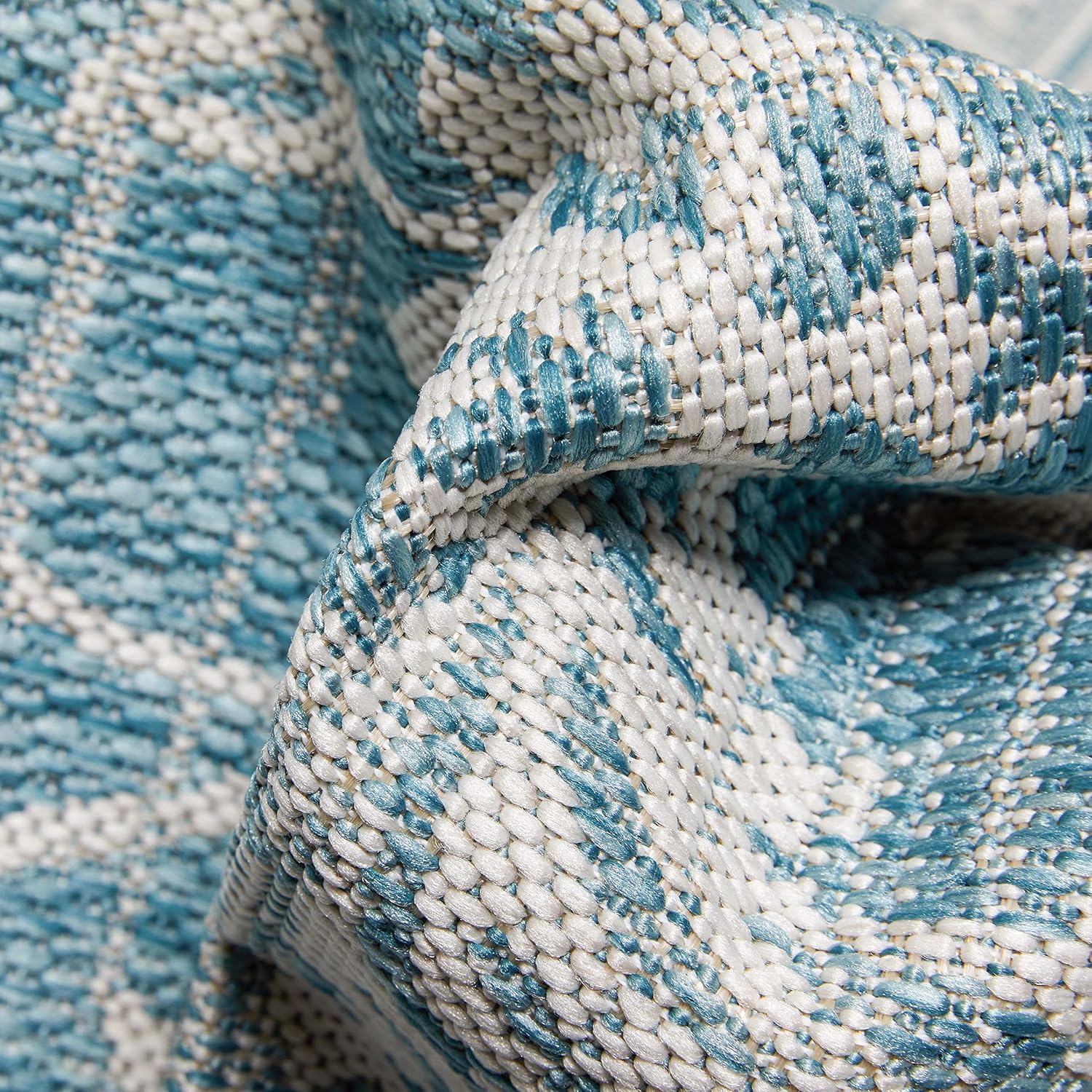Well Woven Indoor/Outdoor 7'10" x 10'6" Area Rug Delphi Blue Oriental