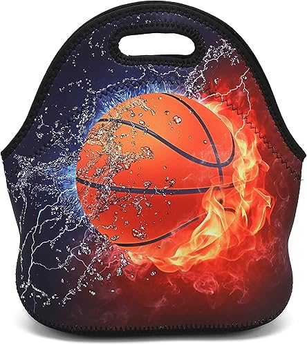 Miniatura 2 de Bolsa de almuerzo de neopreno, bolsa de almuerzo gruesa aislada para mujeres, hombres y niños, incluye soporte para botella de agua para aperitivos