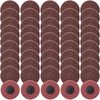 50 Pcs 2 Inch Sanding Discs Red Quick Change Sanding Discs Nylon Surface Conditioning Grinder Wheels for Angle Grinder, Stock and Rust Removal, Grinding, Deburring