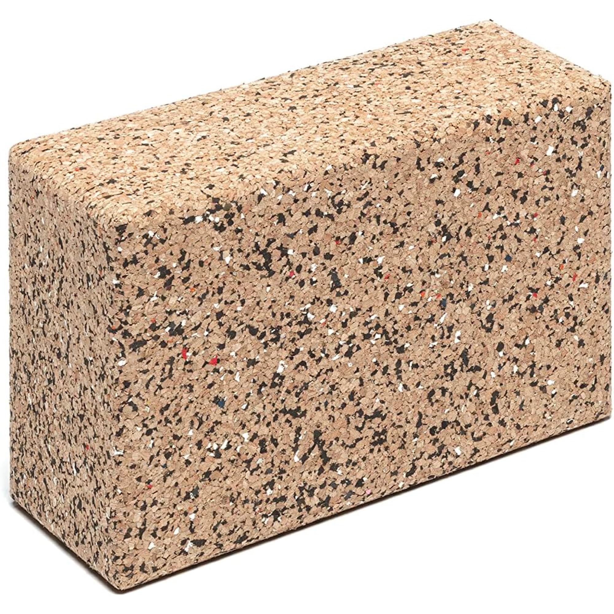 Go4Cork Cork Yoga Block for Yoga, Pilates & Meditation | Moisture Resistant, Lightweight, Non-Slip, Durable, Sustainable Yoga Block, 8.9" x 5.9" x 3.9", (Cork Fusion) โ image 1