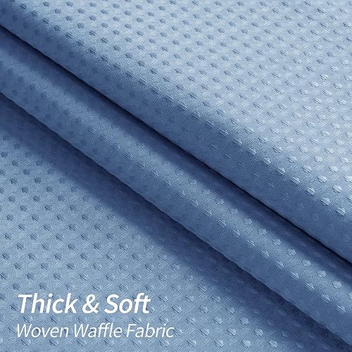 Vista 160 de MitoVilla Cortina de ducha extra larga de 72 x 84 pulgadas, cortina de ducha de tela gofre verde salvia de 84 pulgadas, cortinas de ducha de granja