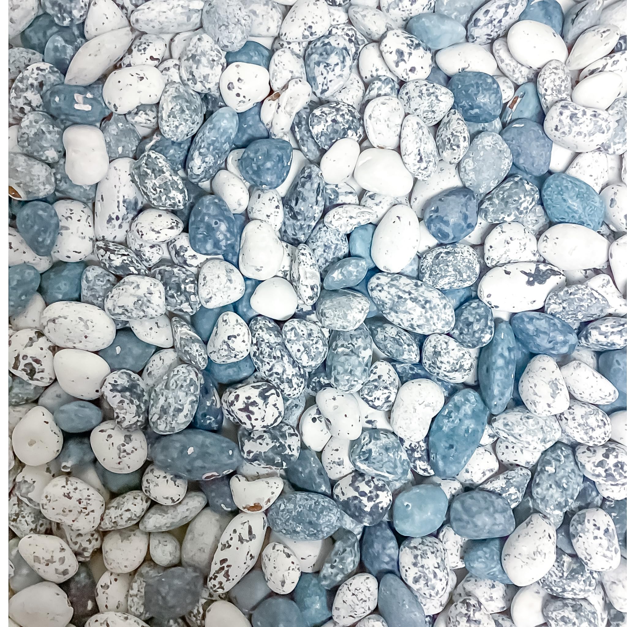 16oz Bag Beach River Sea Side Chocolate Stones & Rocks For Cake Decoration and Candy Buffets (Beach Peebles)