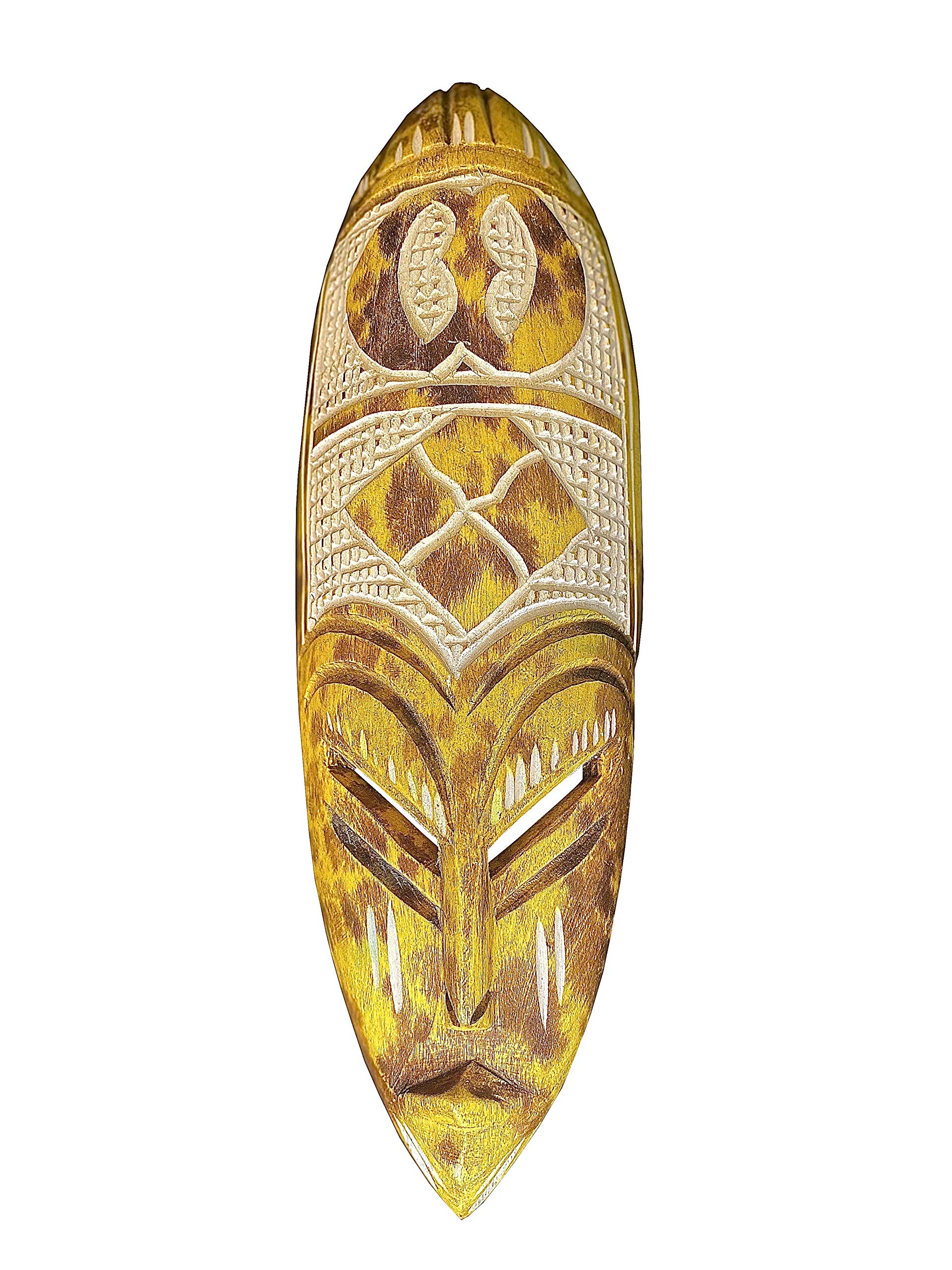 Hand carved African wall art, 3 Pack painted African American wall art