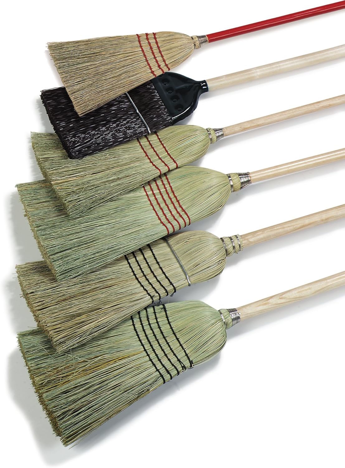 Carlisle FoodService Products 4135067 Commercial Corn Broom with Solid Wood Handle, 12" Wide (Case of 12)